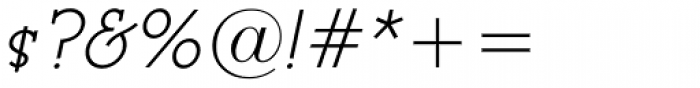 Register Serif BTN SC Oblique Font OTHER CHARS