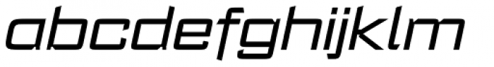 Register Wide Medium Italic Font LOWERCASE