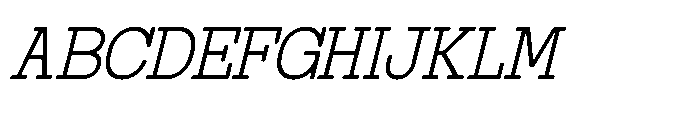 Registrar Archive Italic Font UPPERCASE