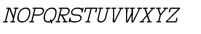 Registrar Archive Italic Font UPPERCASE