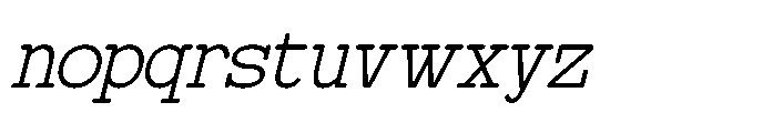Registrar Archive Italic Font LOWERCASE