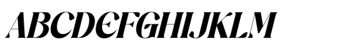 Regita Glamor Italic Font UPPERCASE