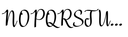 Regitha Script Font UPPERCASE