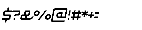 Regixa Norm Italic Regular Font OTHER CHARS