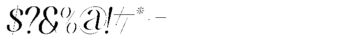 Reglica Italic Font OTHER CHARS