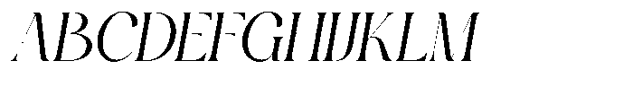 Reglica Italic Font UPPERCASE