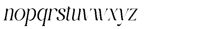 Reglica Italic Font LOWERCASE