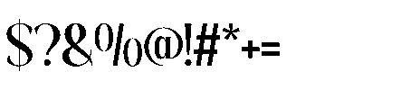 Reglika Mosta Bold Font OTHER CHARS