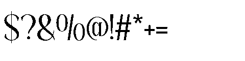 Reglika Mosta Medium Font OTHER CHARS
