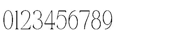 Reglika Mosta Thin Font OTHER CHARS