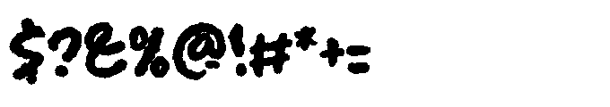 Regoomie Font OTHER CHARS