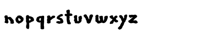Regular Joe Husky Font LOWERCASE