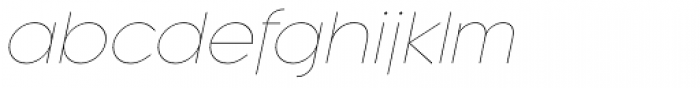 Regulator Thin Italic Font LOWERCASE