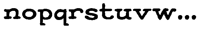 Rehative Font LOWERCASE