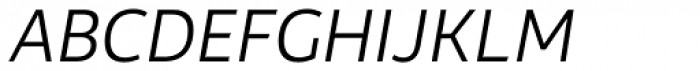Rehn Light Italic Font UPPERCASE
