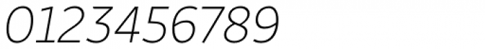 Rehn Thin Italic Font OTHER CHARS