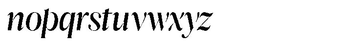 Reicha Variable Italic Font LOWERCASE