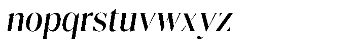 Reicha Variable Slant Font LOWERCASE