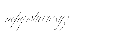 Reichamerina 230 Italic Font LOWERCASE