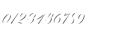 Reichamerina 330 Italic Font OTHER CHARS