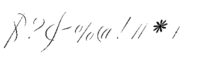 Reichamerina 330 Italic Font OTHER CHARS