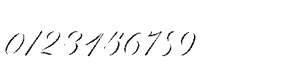 Reichamerina 430 Italic Font OTHER CHARS