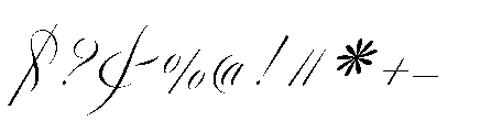 Reichamerina 530 Italic Font OTHER CHARS