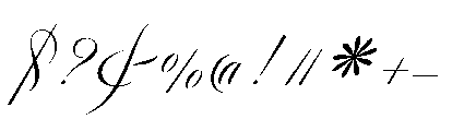 Reichamerina 630 Italic Font OTHER CHARS