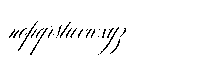 Reichamerina 630 Italic Font LOWERCASE