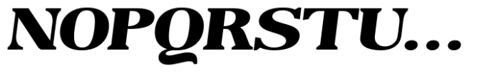 Reigans Black Expanded Slant Font UPPERCASE