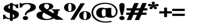 Reigans Black Expanded Font OTHER CHARS