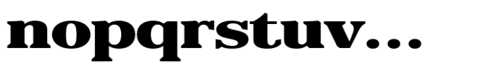 Reigans Black Expanded Font LOWERCASE