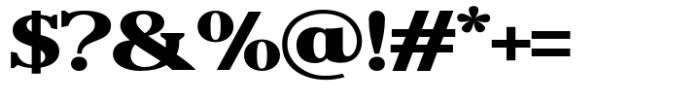 Reigans Black Semi Expanded Font OTHER CHARS