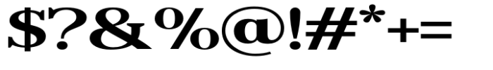 Reigans Bold Expanded Font OTHER CHARS