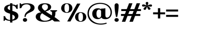 Reigans Bold Semi Expanded Font OTHER CHARS