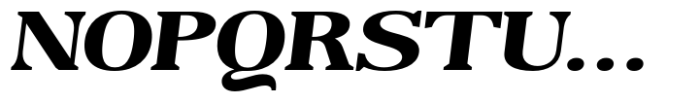 Reigans Extra Bold Expanded Slant Font UPPERCASE