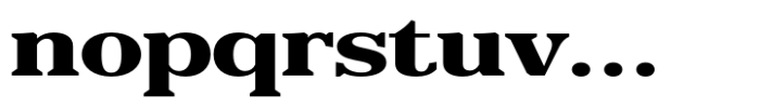 Reigans Extra Bold Expanded Font LOWERCASE