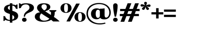 Reigans Extra Bold Semi Expanded Font OTHER CHARS