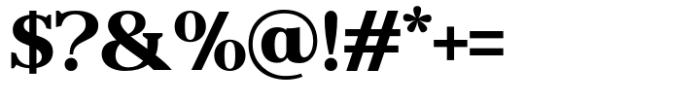 Reigans Extra Bold Font OTHER CHARS