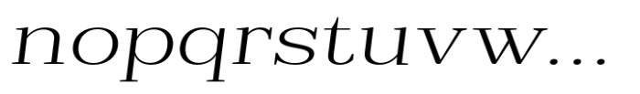 Reigans Extra Light Expanded Slant Font LOWERCASE