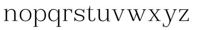 Reigans Extra Light Font LOWERCASE