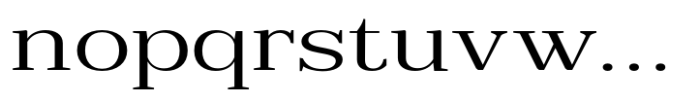 Reigans Light Expanded Font LOWERCASE
