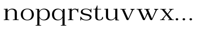 Reigans Light Semi Expanded Font LOWERCASE