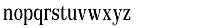 Reigans Medium Condensed Font LOWERCASE