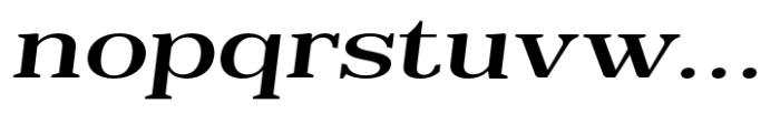 Reigans Medium Expanded Slant Font LOWERCASE