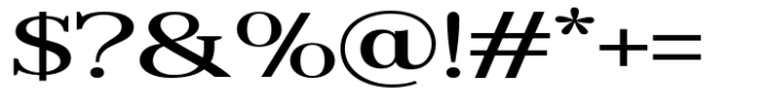 Reigans Medium Expanded Font OTHER CHARS