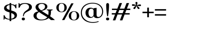 Reigans Medium Semi Expanded Font OTHER CHARS