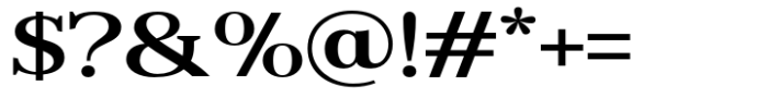 Reigans Semi Bold Semi Expanded Font OTHER CHARS