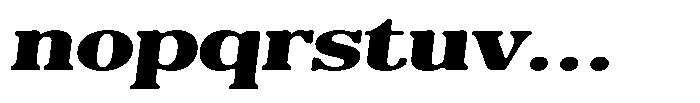 Reigans Soft Black Expanded Italic Font LOWERCASE