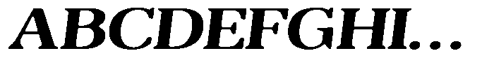 Reigans Soft Bold Expanded Italic Font UPPERCASE